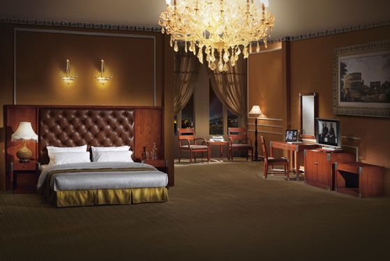 Big Headboard Hotel Bedroom Furniture Sets Rustic Country Bedroom Sets 1800*2000*250 Bed