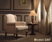 850*850*900mm White Hotel Room Sofa Single Seater Fabric Sofa With ISO14001