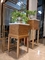 ISO9001 Standard Hotel Lobby Furniture Solid Wood Console Table 550*550*750mm