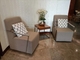 304 Hotel Lobby Furniture SS Frame Sofa 700mm With Tea Table