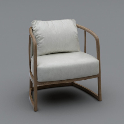 Ergonomic Design Non Foldable Ash Wood Dining Chair With High Density Sponge