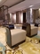 Gelaimei Hotel Lobby Furniture Solid Wood Easy Chair With Tea Table OEM Welcome