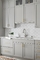E1 Grade Plywood Base White Lacquer Kitchen Cabinet Set With ISO9001