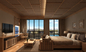 Luxury Hotel Guest Room Furniture oak veneer double bed OEM ODM welcome