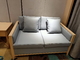 Fabric Upholstery Hotel Room Sofa Solid Wood Frame Sofa 1600*900*820mm 2 Seaters