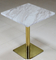 SS304 Square Marble Hotel Coffee Tables 750mm Height For Living Room