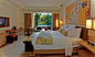 ISO14001 Approval Orange Fabric Villa Furniture King Size Bedroom Furniture