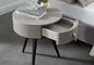 Gelaimei Minimalist Style Dia 450mm Small Round Side Table With Drawer