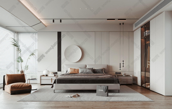 Simple Living Room Villa Furniture Fabric Upholstery Surface Walnut Color scratch resistance