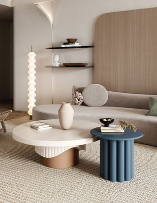 ISO18001 35cm Hotel Coffee Tables Nordic Solid Paint Small And Large Tea Table Combination