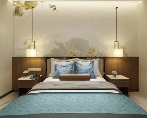 Modern Hotel Bedroom Furniture Sets Platform Bed King Size
